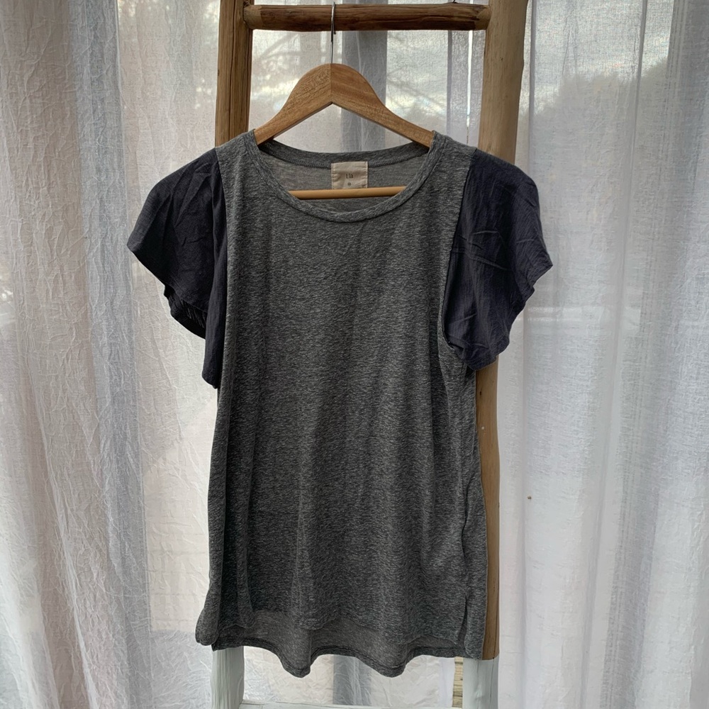 Anthropologie Ruffled Tee